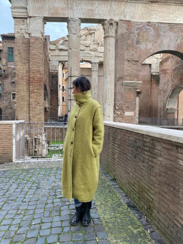 Pietro — cappotto in lana grigia · doppio uso, archivio natuRa.Ely