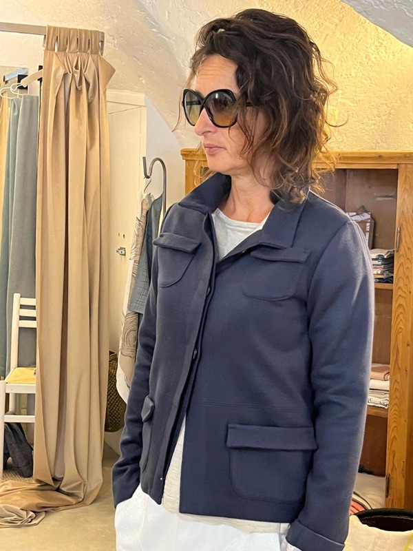 Navy — giacca in lana, archivio natuRa.Ely