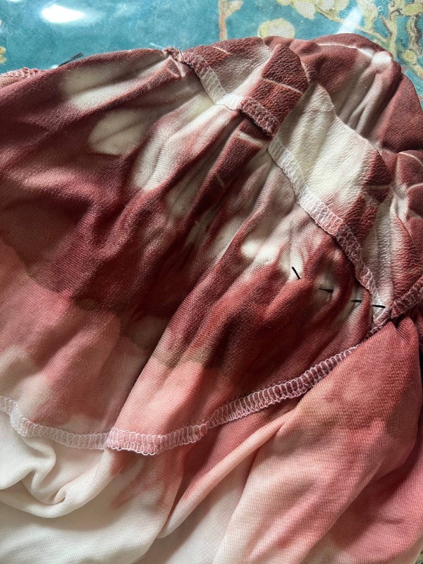 Rosa antico — pantalone corto in shibori, archivio natuRa.Ely