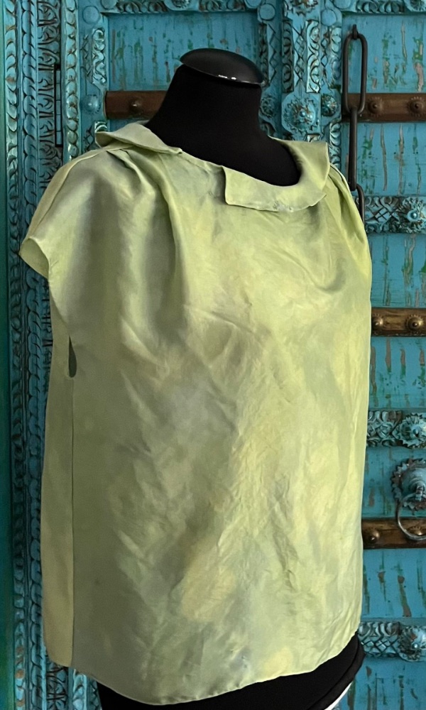 Menta — top in seta tinta, archivio natuRa.Ely