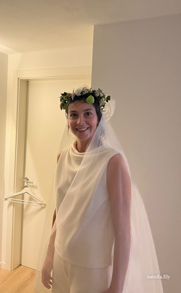 Corona — abito da sposa in seta avorio, archivio natuRa.Ely